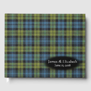 Libro De Visitas Familia Campbell escocesa Tartán Plaid Boda