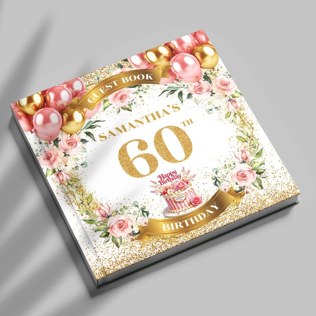 Libro De Visitas Fancy Boho 60th Birthday Guest Book Sparkle Finish (Fancy Boho 60th Birthday Guest Book Sparkle Finish

)