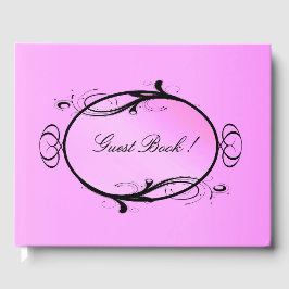 Libro De Visitas Fancy Pink Boda Guest Book