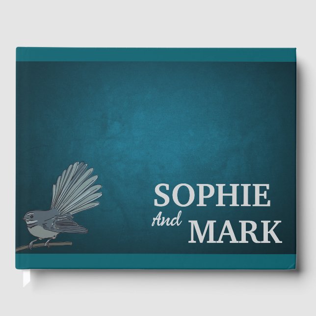 Libro De Visitas Fantail Guestbook | Bodas de lujo (Anverso)