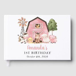Libro De Visitas Farm Animals, Cute Animals, Barn, First Birthday