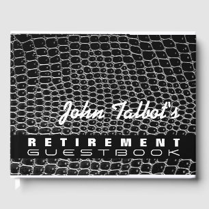 Libro De Visitas Faux Crocodile Skine Personalizado Retirement Gues
