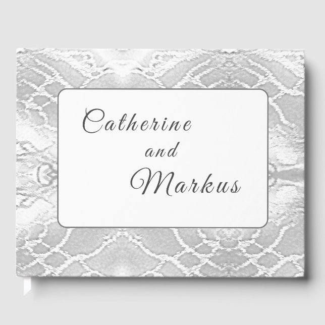 Libro De Visitas Faux-Satin (Anverso)