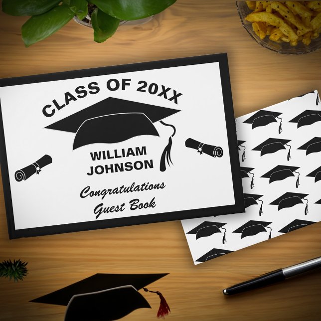 Libro De Visitas Felicitaciones a la Graduación de la Clase Superio (Graduate Graduation Senior Class Congratulations Guest Book makes a great keepsake for the graduate.)