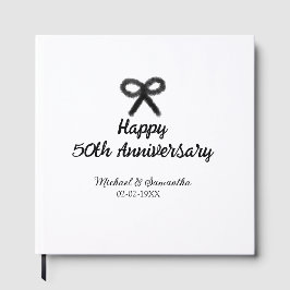 Libro De Visitas Feliz 50 aniversario agregar nombre de la pareja f