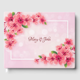 Libro De Visitas Feliz boda rosa charry