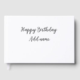 Libro De Visitas Feliz cumpleaños agregar el título simple