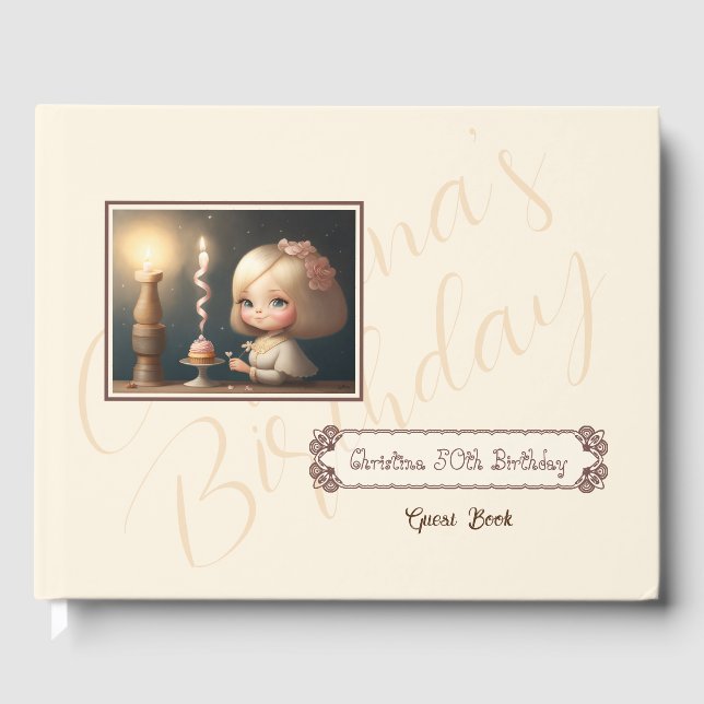 Libro De Visitas Feliz cumpleaños Chica 01 (Anverso)