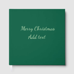 Libro De Visitas Feliz Navidad verde planicie vacaciones en solitar