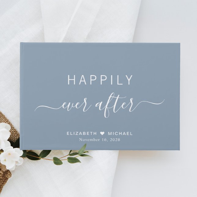 Libro De Visitas Feliz Nunca Después De Un Boda Azul Dusto (Subido por el creador)