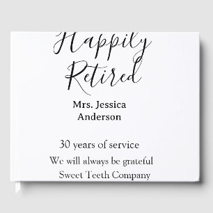Libro De Visitas Feliz retiro añadir nombre años de servicio jubila