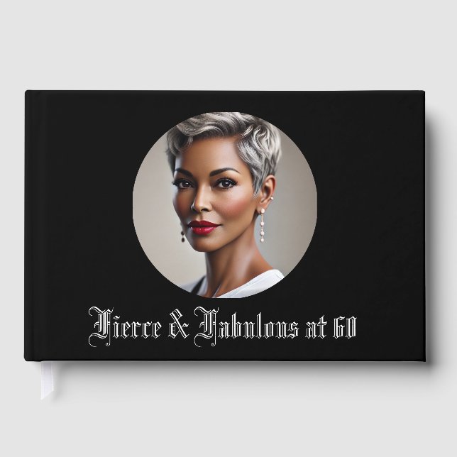Libro De Visitas Fierce & Fabulous a los 60 (Anverso)