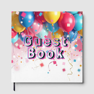 Libro De Visitas Fiesta Balloons Guest Book