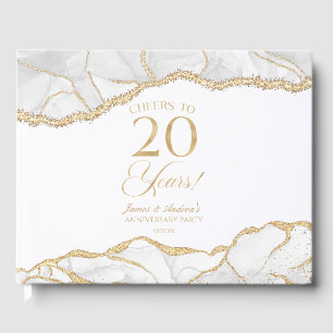 Libro De Visitas Fiesta de aniversario de bodas de 20 años de Ágata