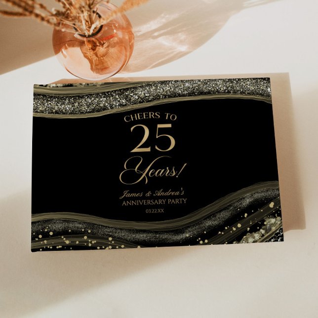 Libro De Visitas Fiesta de aniversario de bodas de Ágata de Oro Neg (Subido por el creador)
