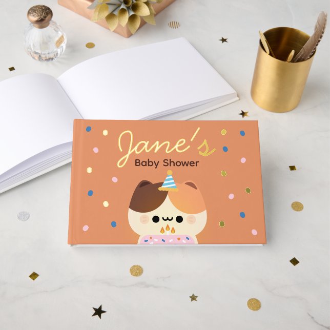 Libro De Visitas Fiesta de cumpleaños simple y divertida (Anverso Abierto)