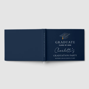 Libro De Visitas Fiesta de Graduación Académica Sofisticada 2026