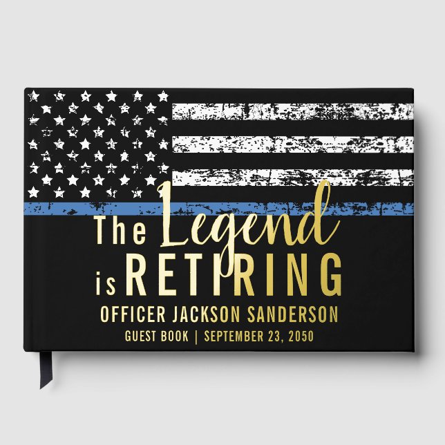 Libro De Visitas Fiesta de Jubilación del Oficial de Policía (Anverso)