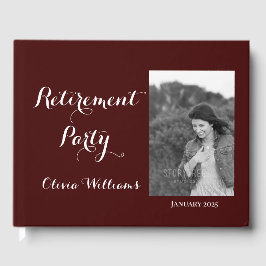 Libro De Visitas Fiesta de retiro Añadir foto Elegir color