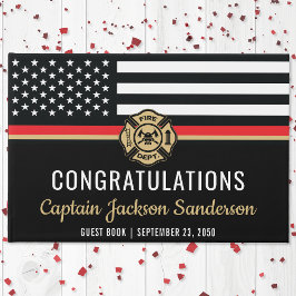 Libro De Visitas Fiesta de Retiro de Bomberos, bombero de la línea