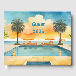 Libro De Visitas Fiesta de verano de la piscina acuática