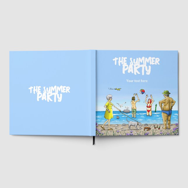 Libro De Visitas Fiesta de Verano en la Playa (Lleno)