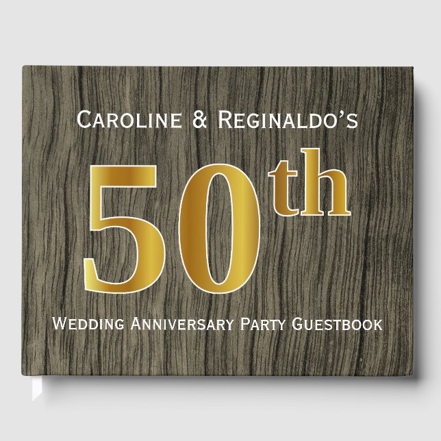 Libro De Visitas Fiesta del 50° Aniversario del Boda de la Rústica  (Anverso)