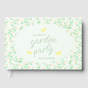 Libro De Visitas Fiesta en el Jardín para Baby Shower de Género Neu