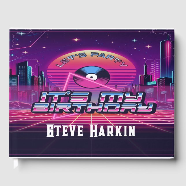 Libro De Visitas Fiesta Rockin Vaporwave (Anverso)