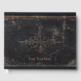 Libro De Visitas Fleur-de-lis Antique Leather