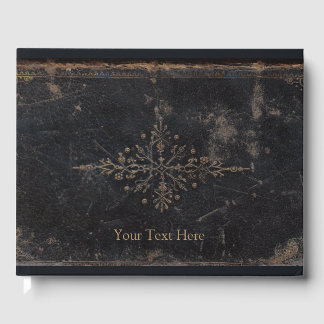 Libro De Visitas Fleur-de-lis Antique Leather
