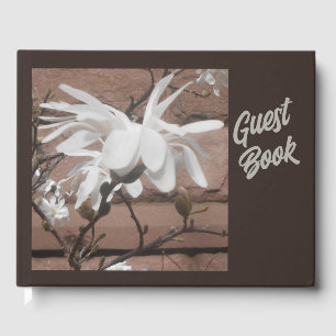 Libro De Visitas Flor blanca