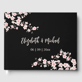 Libro De Visitas Flor de Cerezo Albaricoque Floral | Boda