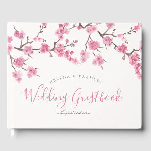 Libro De Visitas Flor de cerezo   BODA