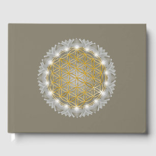 Libro De Visitas FLOR DE LA VIDA - Geometría Sagrada Luz 1