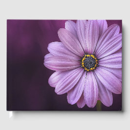 Libro De Visitas Flor morada en flor