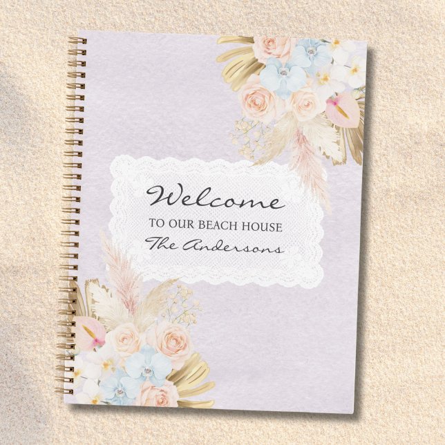 Libro de visitas floral acuarela Casa de playa de  (Subido por el creador)