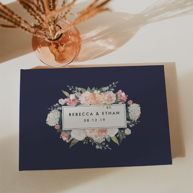 Libro De Visitas Floral antigua | Boda de Rubor y Marina (Subido por el creador)