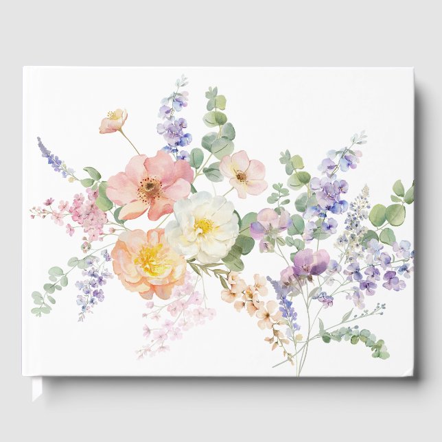 Libro De Visitas Floral Bee Guestbook (Anverso)