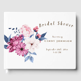 Libro De Visitas Floral Bridal Shower Guest Book