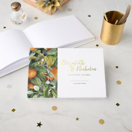 Libro De Visitas Floral de Cítricos | Boda Botánica