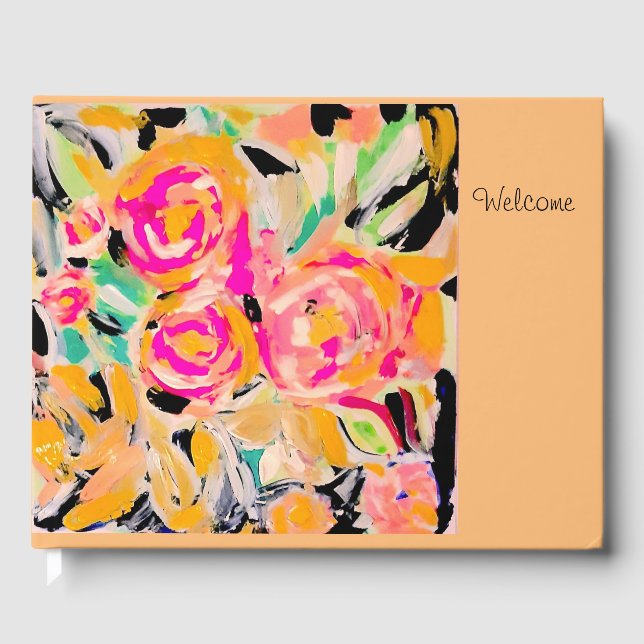 Libro De Visitas Floral Guest Book Deluxe (Anverso)