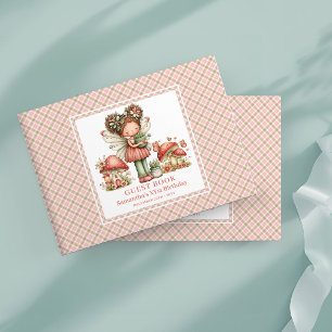 Libro de visitas floral para cumpleaños número 3 d