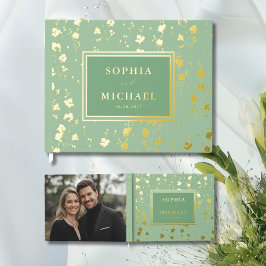 Libro De Visitas Floral Sage Green Guest Book Elegant Template