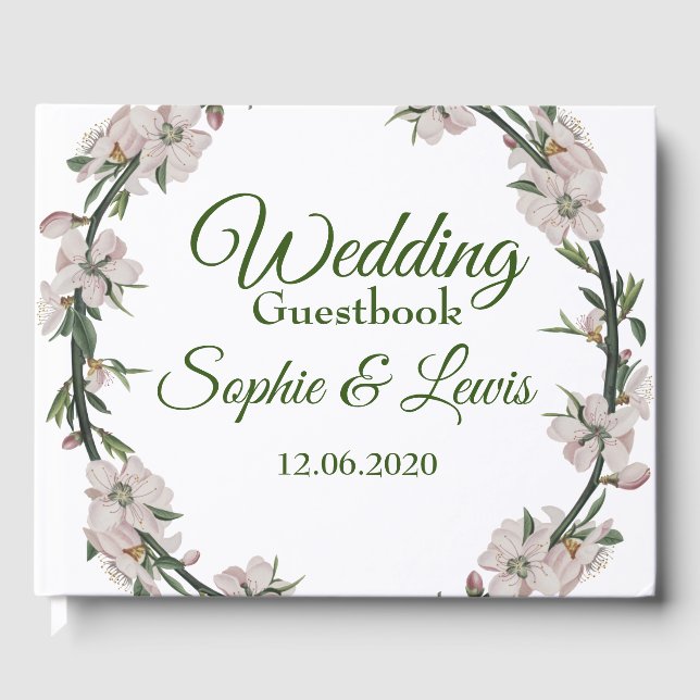 Libro De Visitas Floral Wreath (Anverso)