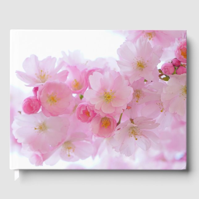 Libro De Visitas Florecimiento del Árbol de cerezo japonés (Anverso)