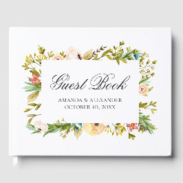 Libro De Visitas Flores acuáticas. Boda. Botánico