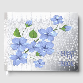 Libro De Visitas Flores Azules