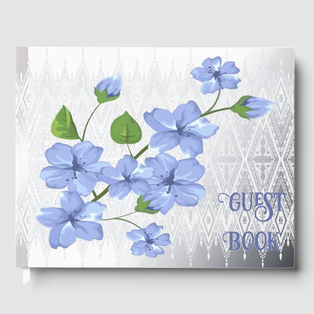 Libro De Visitas Flores Azules (Anverso)