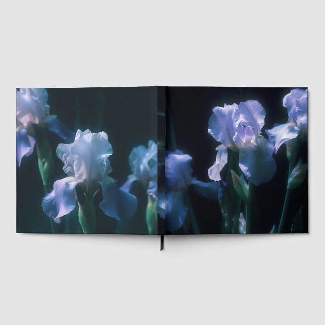 Libro De Visitas Flores de Iris al Crepúsculo (Lleno)